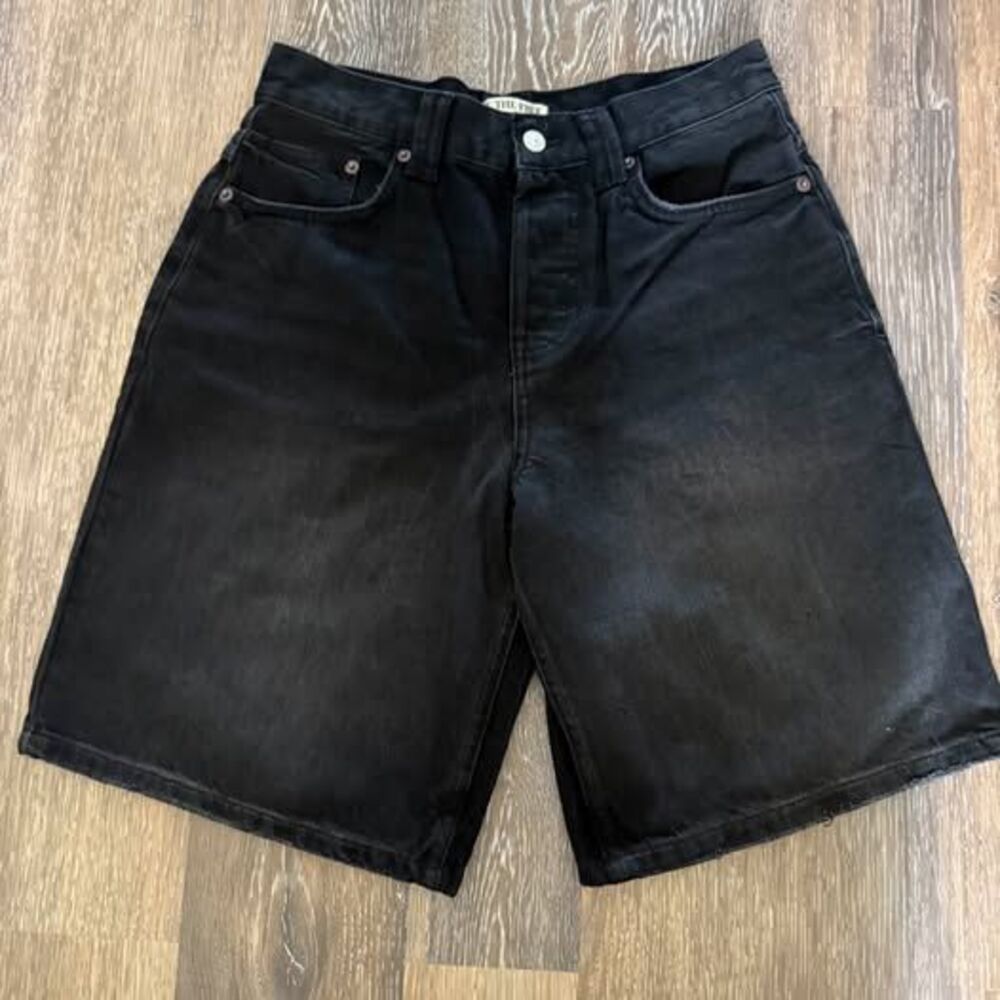 We The Free Montana Black Denim Shorts size 26
